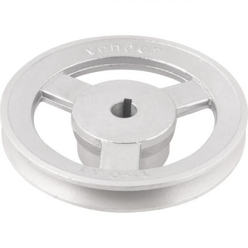 Polia de alum�nio 1 canal perfil A 150 mm com furo de 5/8