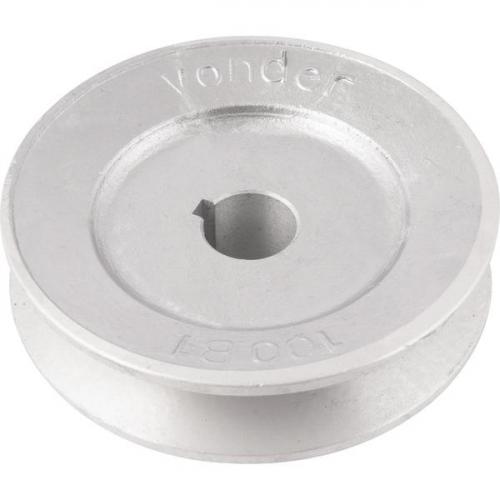 Polia de alum�nio 1 canal perfil B 100 mm com furo de 3/4'' - 19,1 mm - 66.77.234.100