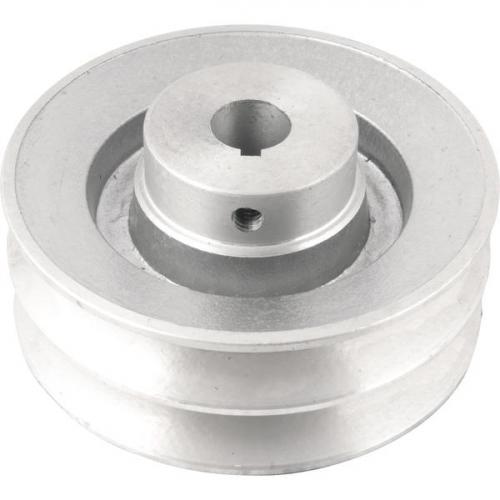 Polia de alum�nio 2 canais perfil B 120 mm com furo de 3/4