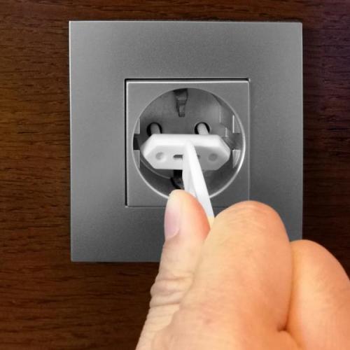 Protetor de tomada conjunto com 9 pe�as 