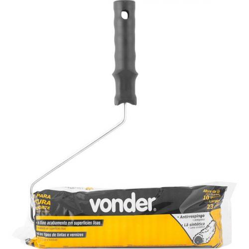 Rolo de lã para pintura antirrespingo econômico 23 cm com suporte - 8095 Rolo de lã para pintura antirrespingo econômico 23 cm com suporte - 8095