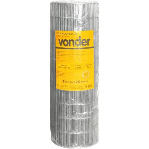 Tela alambrado malha 15 x 5 cm fio 2,3 mm com 1,0 x 25 m Tela alambrado malha 15 x 5 cm fio 2,3 mm com 1,0 x 25 m