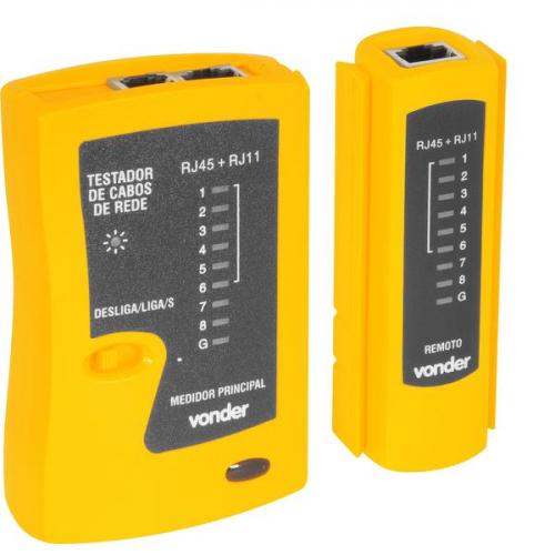 Testador de cabos de rede RJ11 / RJ12 e RJ45 - 38.70.111.245