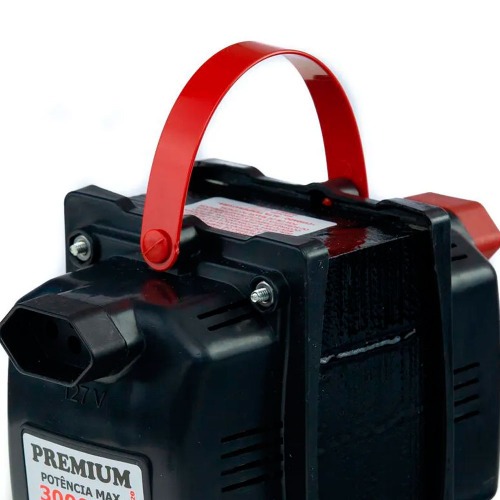 Transformador de voltagem 300 VA tripolar bivolt - Premium  110V/220V
