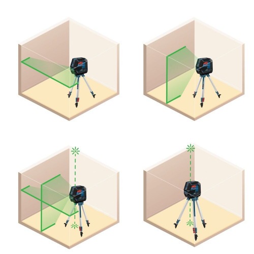 Nível a laser verde 2 linhas 15 metros com tripé - GCL 2-50 G Nível a laser verde 2 linhas 15 metros com tripé - GCL 2-50 G