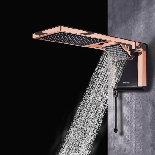 Chuveiro eletrônico 5500 watts 110V preto rosê gold- Acqua Duo Ultra Chuveiro eletrônico 5500 watts 110V preto rosê gold- Acqua Duo Ultra