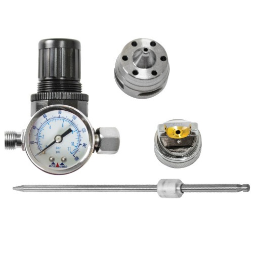 Pistola de pintura HVLP tipo gravidade bico 1,4/1,7 mm + 6 acess�rios - ARC-H-827A