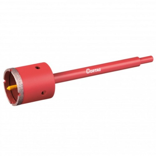 Serra copo diamantada 53 mm com haste de 3/8 Serra copo diamantada 53 mm com haste de 3/8