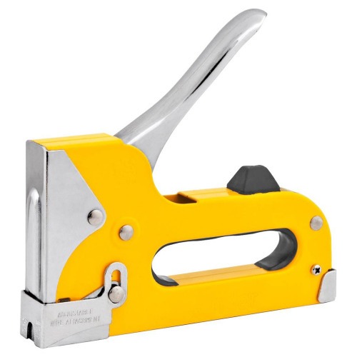 Grampeador manual em chapa de a�o pintado capacidade de 6 a 10 mm