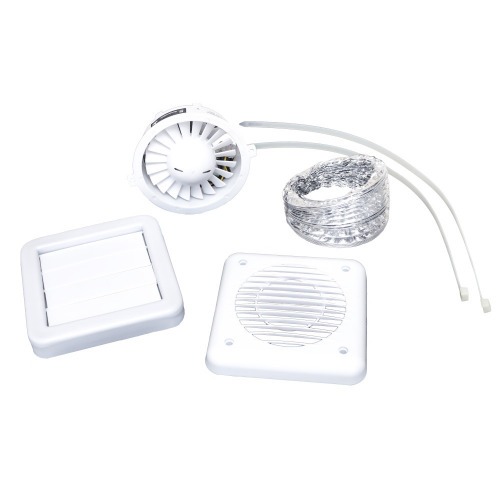 Exaustor para banheiro di�metro de 126 mm com grade e duto - KIT ITC 125  110V