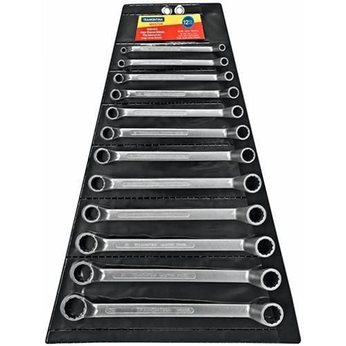 Jogo de chave estrela 6 a 32 mm a�o cromo van�dio com 12 pe�as  - 42021/212