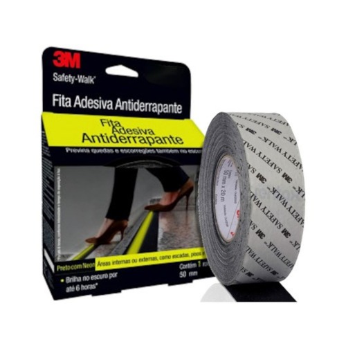 Fita antiderrapante fosforescente 50 mm x 20 m Fita antiderrapante fosforescente 50 mm x 20 m