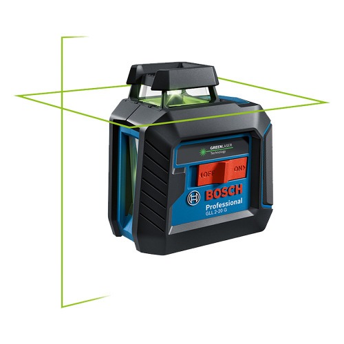 Nível a laser com 2 linhas verdes 360° alcance 10 metros - GLL 2-20 G Nível a laser com 2 linhas verdes 360° alcance 10 metros - GLL 2-20 G