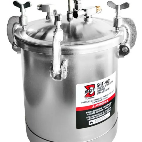 Tanque de pressão para pintura 10L Sem agitador - SGT-3601 Tanque de pressão para pintura 10L Sem agitador - SGT-3601