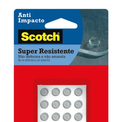 Protetor adesivo anti-impacto redondo 8 mm com 20 unidades Protetor adesivo anti-impacto redondo 8 mm com 20 unidades