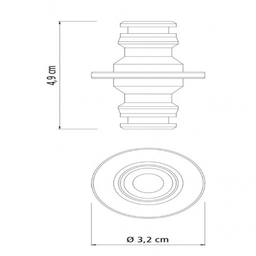 Conector para engate r�pido para mangueira de 1/2