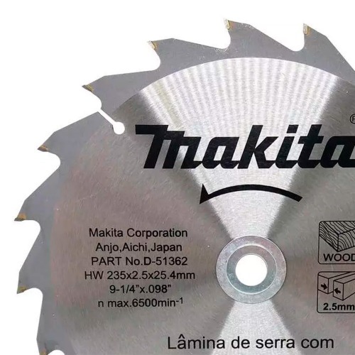 Disco de serra metal duro 235 x 25,4 x 20 Dentes - D-51362 Disco de serra metal duro 235 x 25,4 x 20 Dentes - D-51362