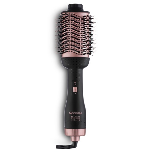 Escova secadora 1200W 3 em 1 Black Rose Argan - ES-14 220V Escova secadora 1200W 3 em 1 Black Rose Argan - ES-14 220V