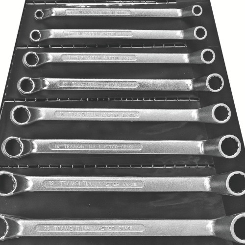 Jogo de chave estrela 6 a 32 mm a�o cromo van�dio com 12 pe�as  - 42021/212