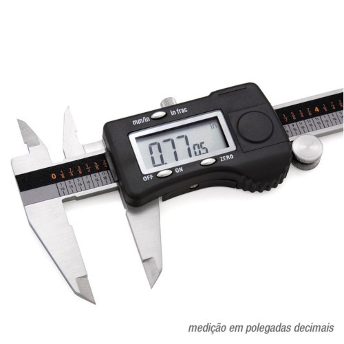 Paquímetro digital capacidade 300 mm leitura de 0,01 mm - 100.172 Paquímetro digital capacidade 300 mm leitura de 0,01 mm - 100.172