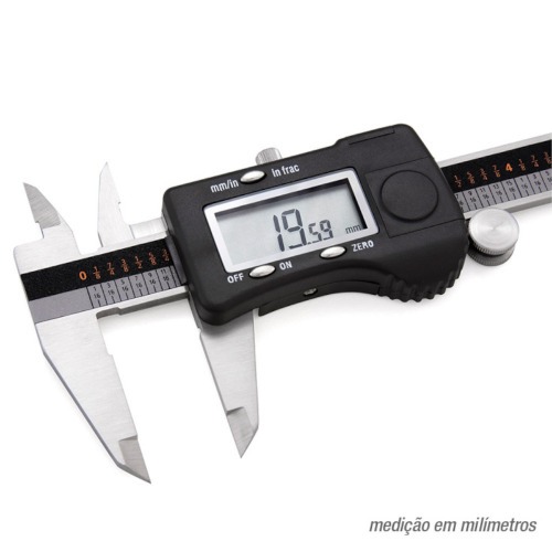 Paquímetro digital capacidade 300 mm leitura de 0,01 mm - 100.172 Paquímetro digital capacidade 300 mm leitura de 0,01 mm - 100.172