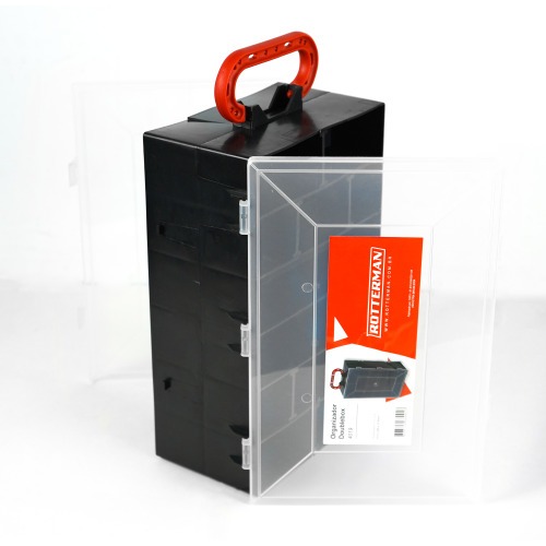 Organizador pl�stico com 12 compartimentos - Doublebox