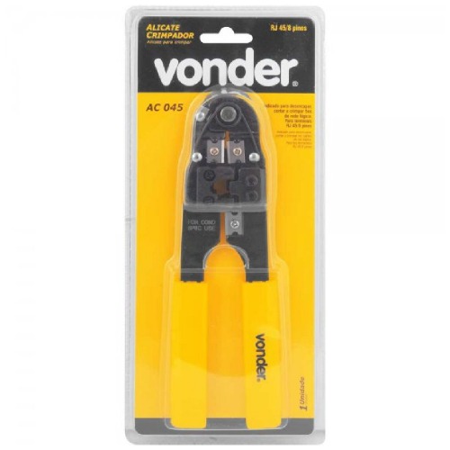 Alicate crimpador para terminais RJ45 - AC045 Alicate crimpador para terminais RJ45 - AC045