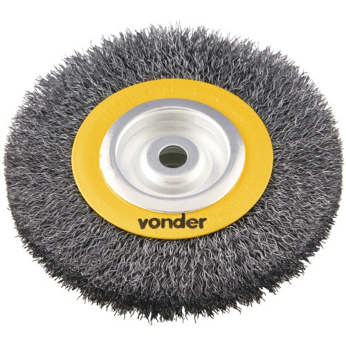 Escova de a�o circular ondulada 6 x 3/4 x 1/2