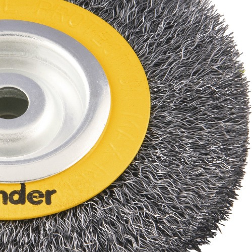 Escova de a�o circular ondulada 6 x 3/4 x 1/2