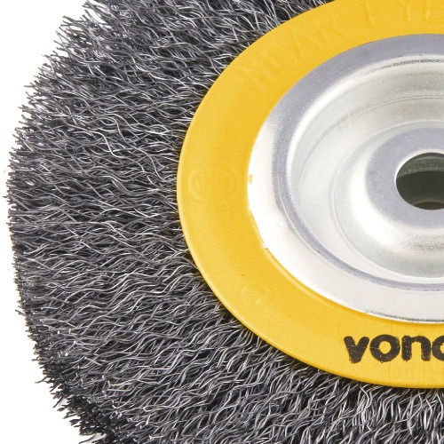 Escova de a�o circular ondulada 6 x 3/4 x 1/2