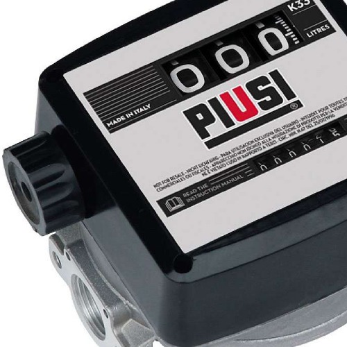 Medidor mecânico para óleo diesel 20 a 120 L/min 3 dígitos - K33 Medidor mecânico para óleo diesel 20 a 120 L/min 3 dígitos - K33