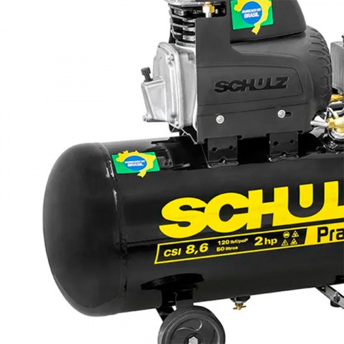 Compressor de ar 8,6 pés 50L 2 hp 120 libras - Pratiko CSI 220V Compressor de ar 8,6 pés 50L 2 hp 120 libras - Pratiko CSI 220V