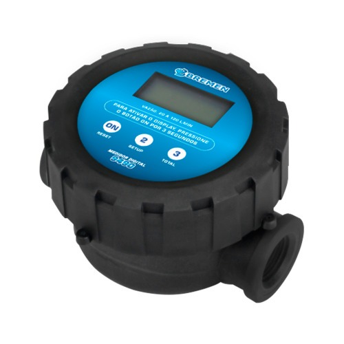 Medidor mecânico digital para Arla 32 20 a 120 L/min Medidor mecânico digital para Arla 32 20 a 120 L/min