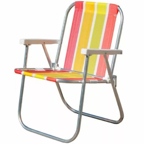 Kit 3 Cadeiras de praia varanda alta em alum�nio - CAD0047