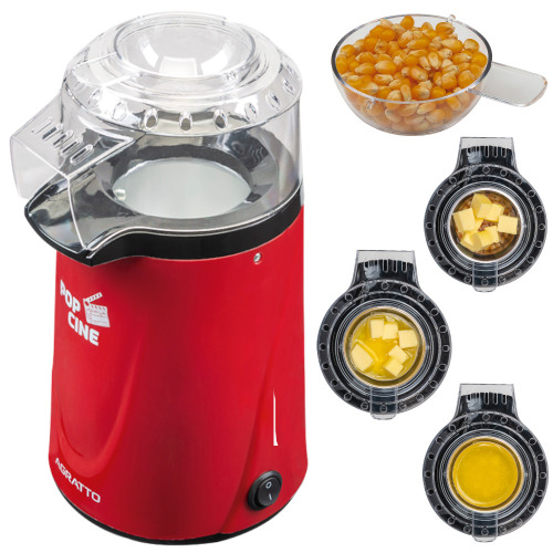Pipoqueira elétrica com bico direcionador 1.200W Pop Cine vermelha - PP-01 220V Pipoqueira elétrica com bico direcionador 1.200W Pop Cine vermelha - PP-01 220V