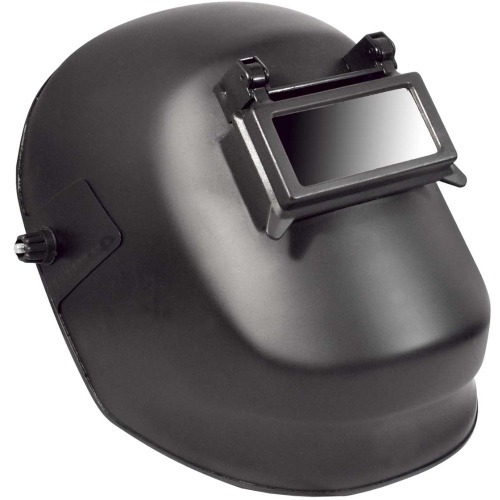Máscara de polipropileno com visor fixo e catraca Máscara de polipropileno com visor fixo e catraca