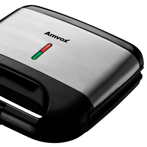 Sanduicheira Grill antiaderente 750 watts inox - AMS 500 Black  220V