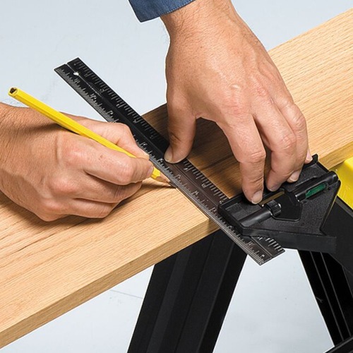 Esquadro combinado metálico de 12 Esquadro combinado metálico de 12