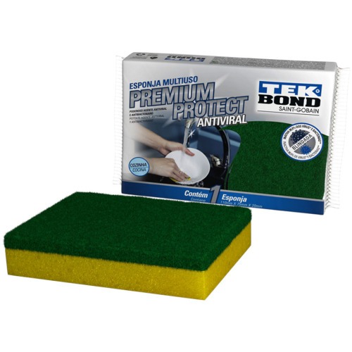 Esponja multiuso dupla face - premium protect