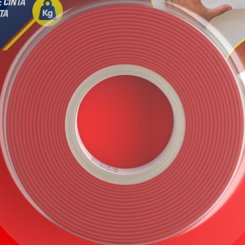 Fita dupla face acrílica 12 mm x 2 m uso externo - Fixa Tudo Fita dupla face acrílica 12 mm x 2 m uso externo - Fixa Tudo