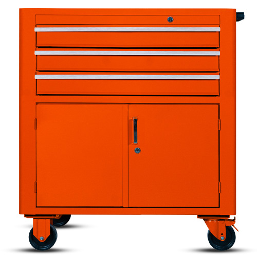 Carrinho para ferramentas com 3 gavetas e 2 portas Carrinho para ferramentas com 3 gavetas e 2 portas