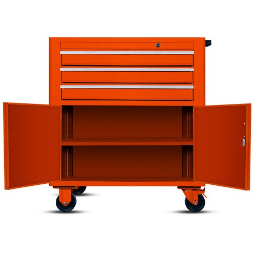 Carrinho para ferramentas com 3 gavetas e 2 portas Carrinho para ferramentas com 3 gavetas e 2 portas