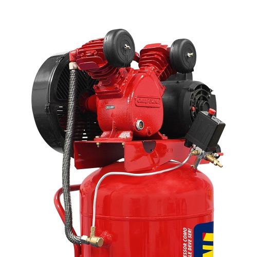 Compressor de ar vertical 10 p�s 110L 2 hp 140 libras monof�sico - 10/110 RED  110V/220V