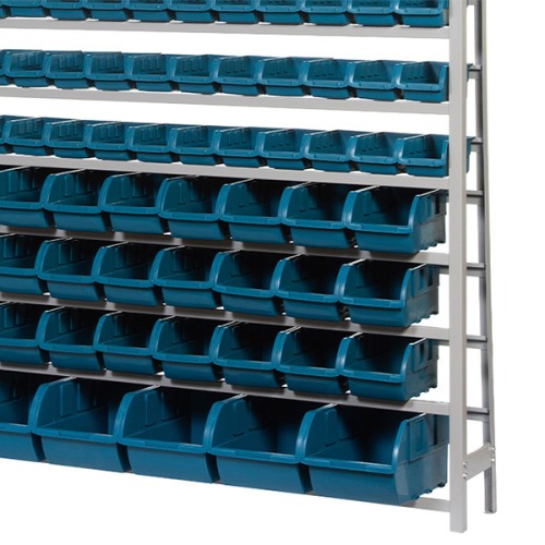 Estante metálica com 82 gavetas azuis nrs 3 / 5 e 7- EP82A Estante metálica com 82 gavetas azuis nrs 3 / 5 e 7- EP82A