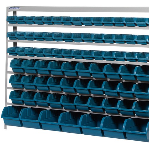 Estante metálica com 82 gavetas azuis nrs 3 / 5 e 7- EP82A Estante metálica com 82 gavetas azuis nrs 3 / 5 e 7- EP82A