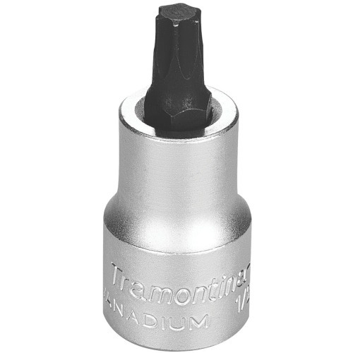 Soquete com ponta hexalobular T-45 encaixe 1/2 Soquete com ponta hexalobular T-45 encaixe 1/2