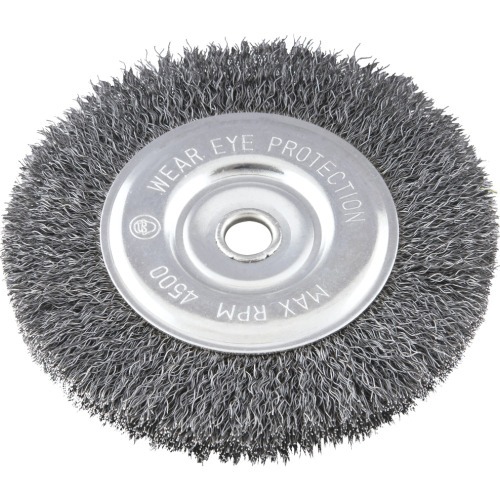 Escova de a�o circular ondulada de 6 x 1/2 x 5/8