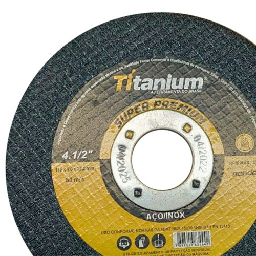 Kit 100 Discos de corte fino para metal e inox 4.1/2