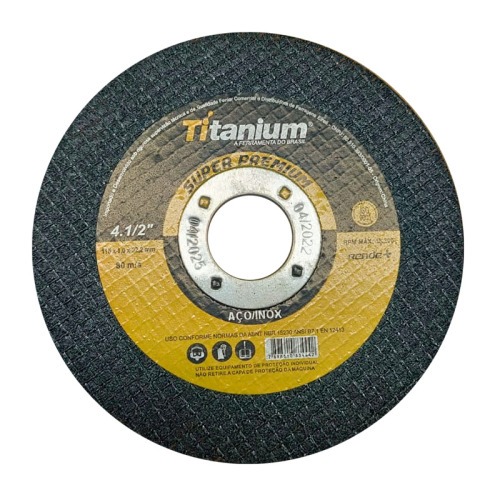 Kit 100 Discos de corte fino para metal e inox 4.1/2