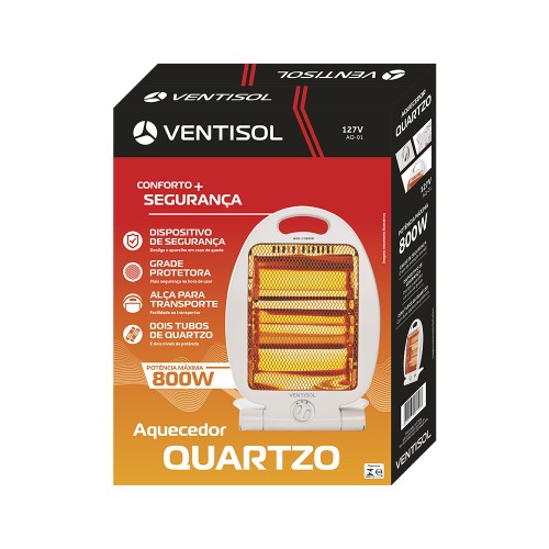 Aquecedor el�trico 800 watts Quartzo - AQ  110V